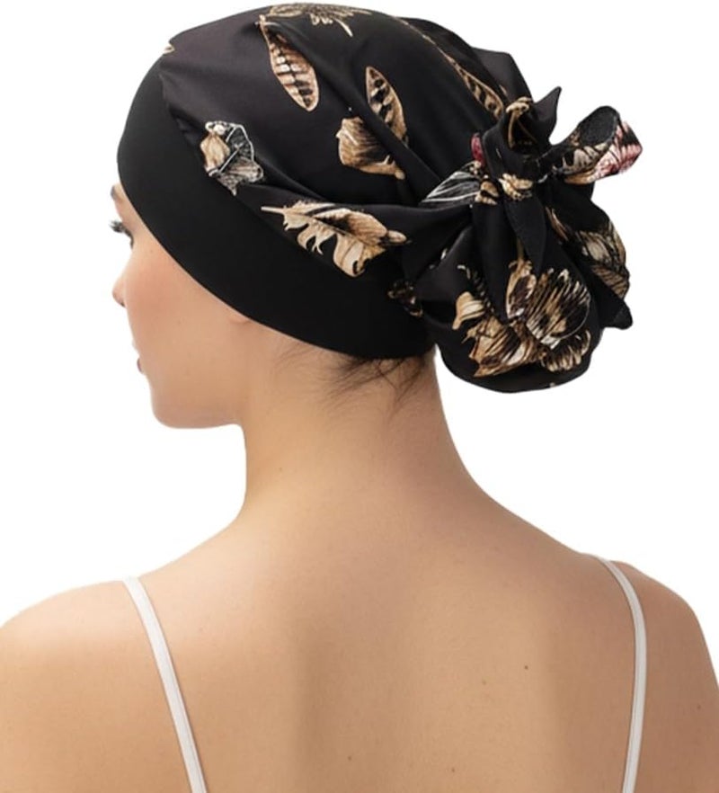 FADACHY Chemo Headwear for Women,Chemo Caps Lightweight for Summer with Head Scarf,Silky Soft Hair Turbans Fashion - Image 3